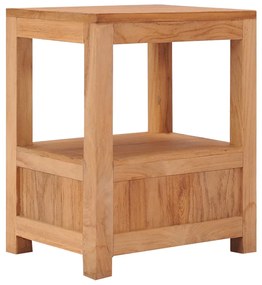 Mesa de cabeceira 40x30x50 cm madeira de teca maciça