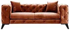 Sofá de 2 Lugares Como – Laranja – 197x73x90 cm