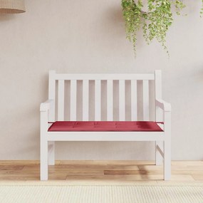vidaXL Almofadão p/ banco de jardim tecido oxford vermelho tinto
