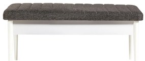 Banco Vina – Branco Antracite – 110x48x40 cm
