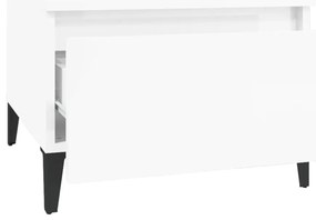 Mesa de apoio 50x46x35 cm derivados de madeira branco brilhante