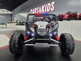 Buggy infantil 24V de Patrulha Policia, pneus de EVA, assento em pele Preto
