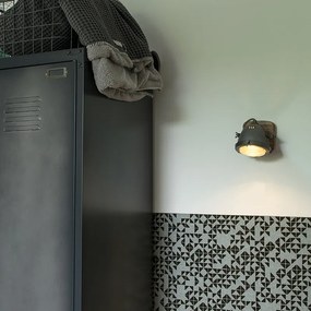 Foco inteligente aço com madeira incl. WiFi GU10 ajustável - Emado