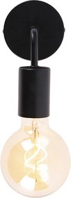 Candeeiro de parede moderno preto 15,5 cm - Facile