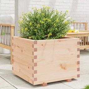 vidaXL Vaso/floreira de jardim 60x60x49,5 cm madeira de pinho maciça