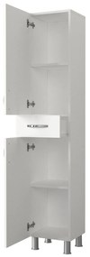 Armário de Casa de Banho Selin – Branco – 35x179x31,3 cm | Tribo Home