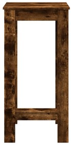Mesa de bar 51x50x103,5 cm derivados de madeira carvalho fumado