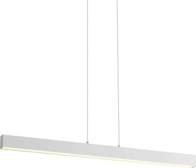 Candeeiro suspenso branco com LED regulável em 3 níveis 2700-4000K com interruptor DIP - Keane