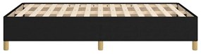 Estrutura de cama sem colchão preto 120x190 cm tecido