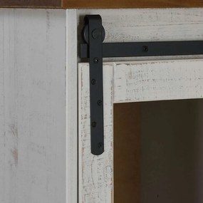 Aparador HALDEN 2 portas de correr 112x40x80 cm Madeira maciça