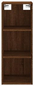 Armário alto 34,5x34x180cm madeira processada carvalho castanho