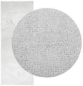 Tapete de pelo curto OVIEDO 80x200 cm cinzento