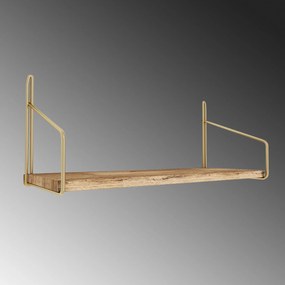 Prateleira Dekoratif Duvar Rafı – Ouro Castanho – 45x16x16 cm | Tribo