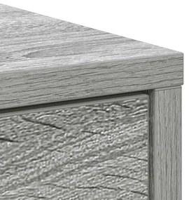 Aparador c/ gavetas e portas 70,5x34x74,5 cm sonoma cinzento