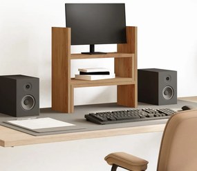 vidaXL Organiz. secretária ajustável deriv. madeira carvalho artisiano