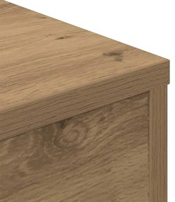 Mesa centro 55x55x30 cm derivados de madeira carvalho artisiano