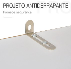 Armário de cozinha com prateleiras internas ajustáveis ​​e gaveta 80x48x170 cm Branco