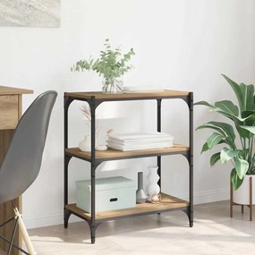 vidaXL Gabinete de Livros carvalho artisiano 60 x 33 x 71 cm