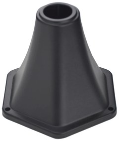 Candeeiro Solar de Jardim – 18x18x160 cm – Preto – Estrutura em Aço In