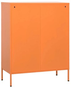 Armário de arrumação aço 80x35x101,5 cm laranja