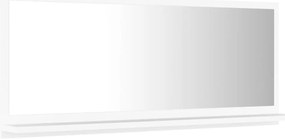 Espelho de casa de banho 90x10,5x37 cm contraplacado branco