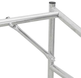 Rack de lenha tampa chuva 200,5x100,5x110,5 cm aço galvanizado