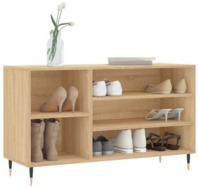 Sapateira 102x36x60 cm derivados de madeira carvalho sonoma