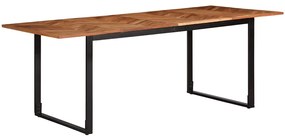vidaXL Mesa de jantar 200x100x75 cm Madeira maciça de Acácia