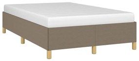 Estrutura cama sem colchão 120x200 cm tecido cinza-acastanhado