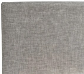 Capa em veludo cinzento claro 90 x 200 cm para cama FITOU Beliani