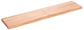 vidaXL Prateleira de parede 180x40x(2-6) cm carvalho tratado castanho