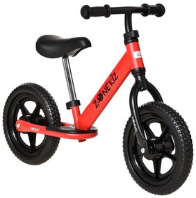 HOMCOM Bicicleta sem Pedais para Crianças de 2-5 Anos com Assento e Guiador Ajustáveis Bicicleta de Equilíbrio Infantil Vermelho | Aosom Portugal