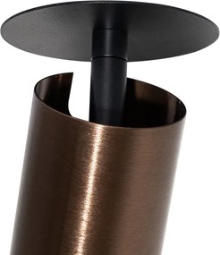 Foco embutido moderno bronze escuro GU10 50mm - Chels