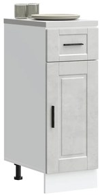 vidaXL Armário base cozinha Porto derivados madeira cinzento cimento