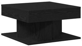 Mesa de Café vidaXL Preta Carvalho 57x57x30 cm Madeira de Engenharia