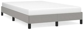 vidaXL Estrutura de cama sem colchão cinza claro tecido