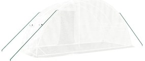 Estufa com estrutura de aço 10 m² 5x2x2,3 m branco