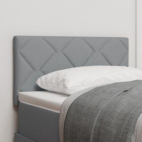 Cabeceira vidaXL Design Blocos de Diamante Cinza Claro 80 cm Tecido