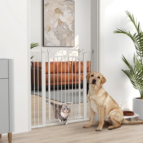 PawHut Barreira de Segurança para Cães Extensível 76-102 cm Barreira p