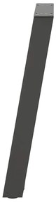Pés de mesa de console em forma de U, 2 peças, antracite, 28x(72-73) c