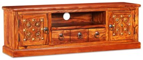 vidaXL Móvel de TV madeira acácia maciça 120x30x40 cm