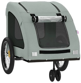 Reboque bicicleta animais tecido oxford/ferro cinzento