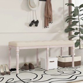 344450 vidaXL Banco 110x40x49 cm linho bege