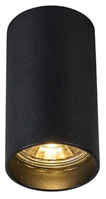 Foco moderno inteligente preto com WiFi GU10 - Tuba