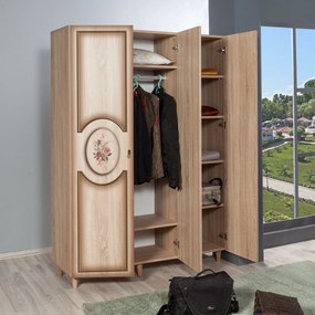 Guarda-Roupa Mode – Carvalho Sonoma – 135x192x52 cm
