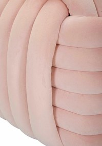 Puff Softy Pink - Veludo Rosa Claro - 45 cm x 45 cm x 45 cm