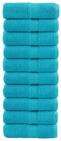 Toalhas de bidé premium SOLUND 10pcs 30x50 cm 600 gsm turquesa