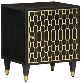 vidaXL Mesa de cabeceira 40x33x46 cm madeira de mangueira maciça