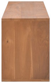 Móvel de TV 110x30x40 cm madeira de teca maciça