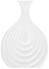 Vaso decorativo em cerâmica branca 25 cm THAPSUS Beliani